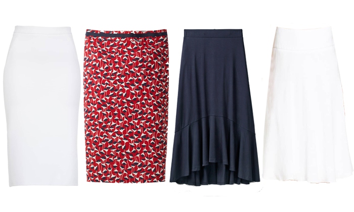 Skirts for rectangle body shape | fashion over 40 | style | fashion | 40plusstyle.com