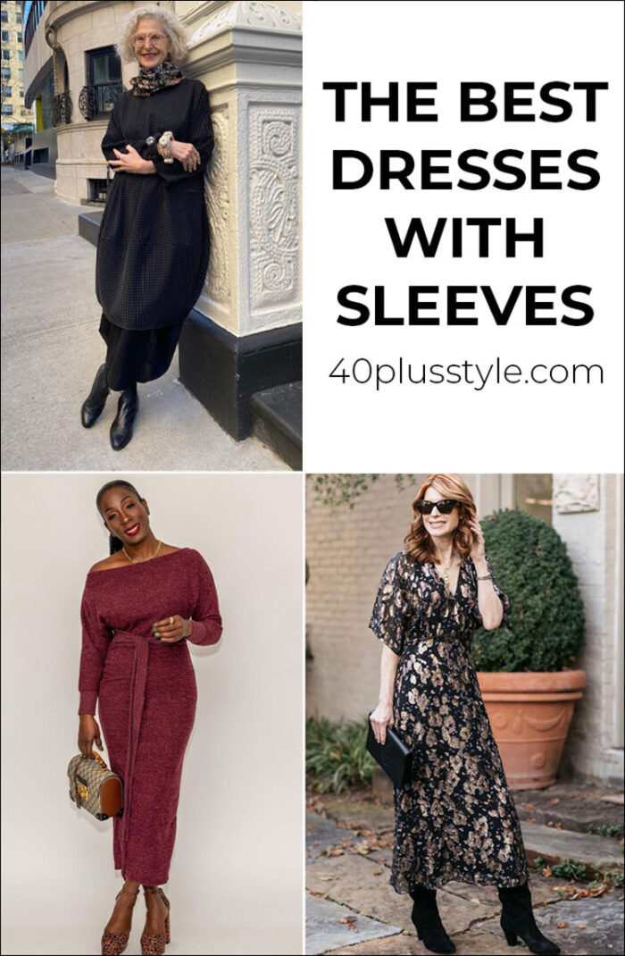 The best dresses with sleeves for women over 40 | 40plusstyle.com