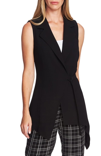 Black sleeveless vests for women over 40 | 40plusstyle.com