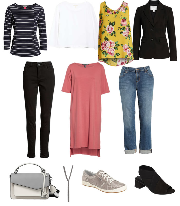 A capsule wardrobe for easter break – 11 items create 9 unique outfits!