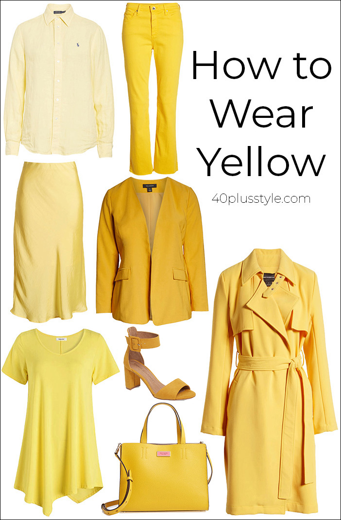 How to wear yellow different ways and color combinations