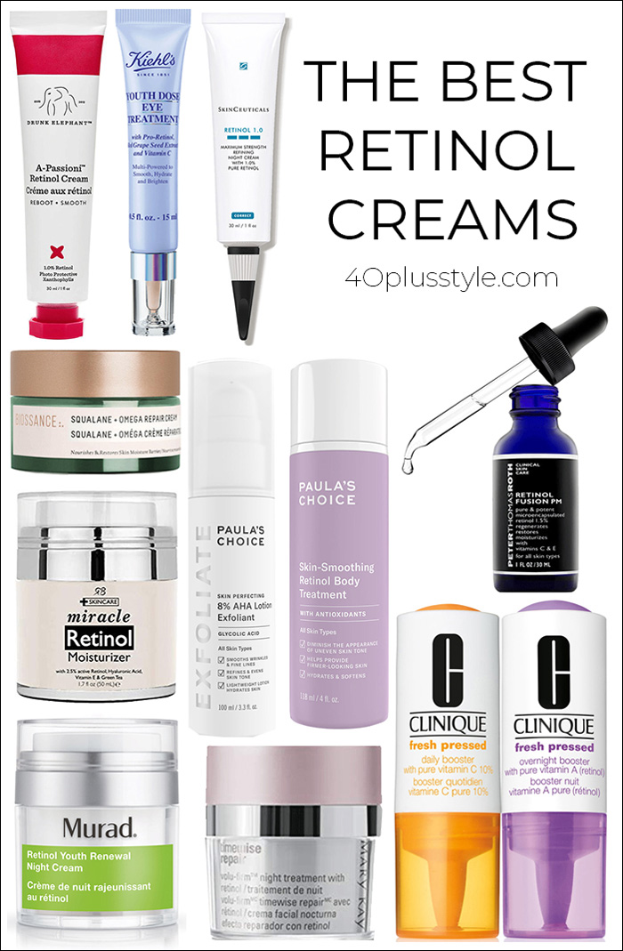 The best retinol creams for you | 40plusstyle.com