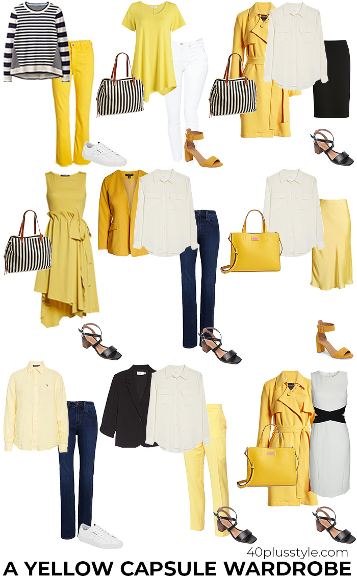 How to wear yellow different ways and color combinations