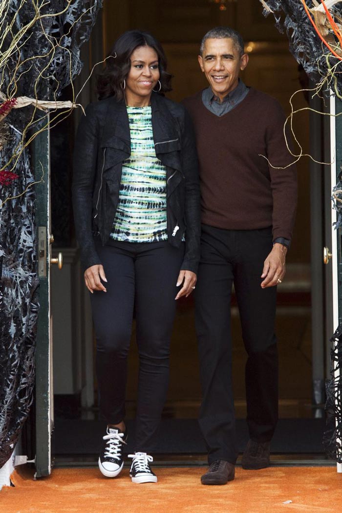 Michelle Obama wearing a casual outfit | 40plusstyle.com