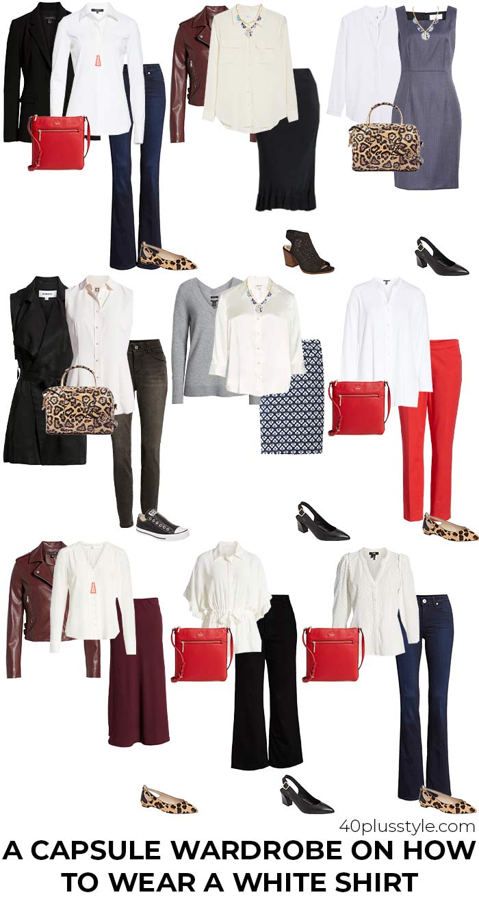 White shirt outfit outlet ideas