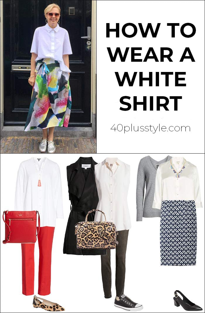 How to wear a white shirt | 40plusstyle.com