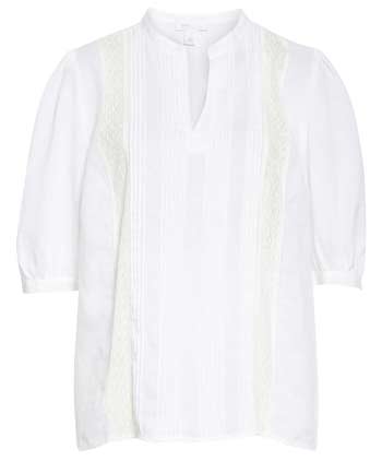 White lace blouse | 40plusstyle.com