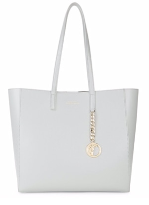 Versace Collection - Chain & Medallion-Detailed Leather Tote | 40plusstyle.com