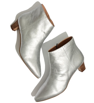 Madewell 'Portia' metallic boots | 40plusstyle.com