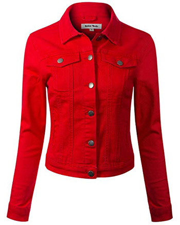 red denim jacket | 40plusstyle.com