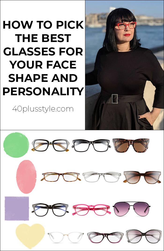 How To Pick The Best Glasses For Face Shape And Personality | 40plusstyle.com