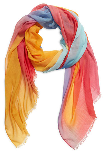 Nordstrom Print Modal & Silk Scarf | 40plusstyle.com