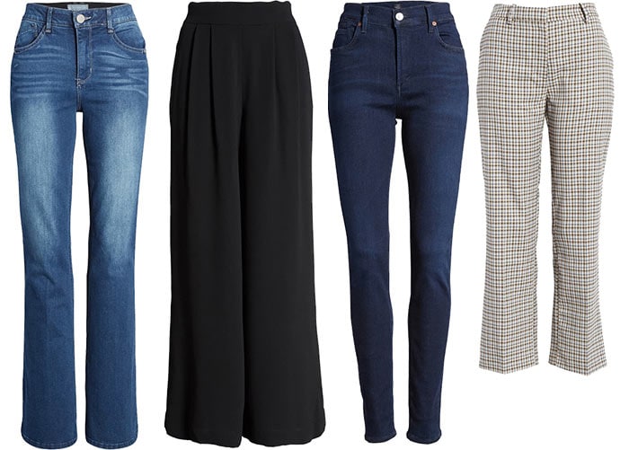 Pants and jeans for the rectangle shape body | 40plusstyle.com