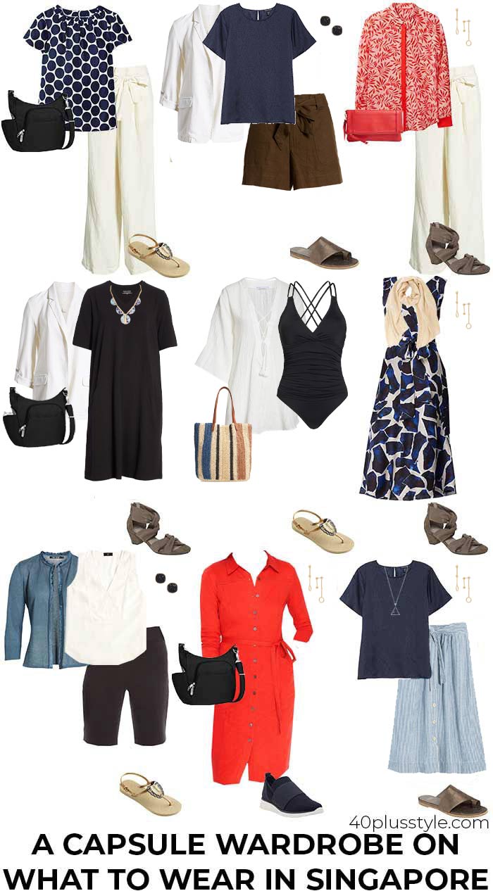 Capsule wardrobe for Singapore | 40plusstyle.com