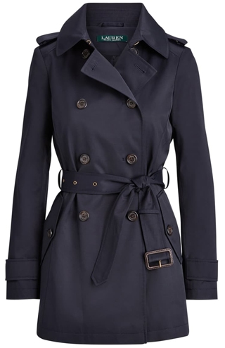 Lauren Ralph Lauren trench coat | 40plusstyle.com