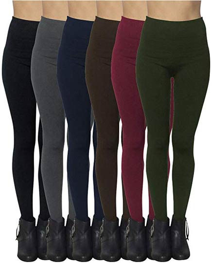 Free to Live 6 pack seamless leggings fleece lined | 40plusstyle.com