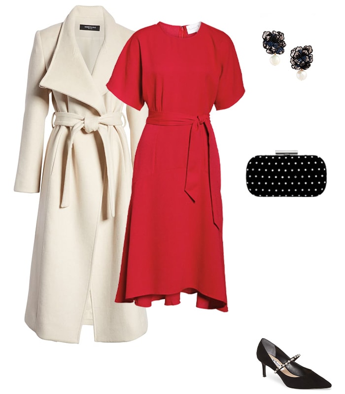 Christmas party outfit 1: Red or pink | 40plusstyle.com