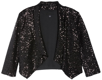 shrugs and boleros for evening dresses: Donna Rico sequin bolero | 40plusstyle.com