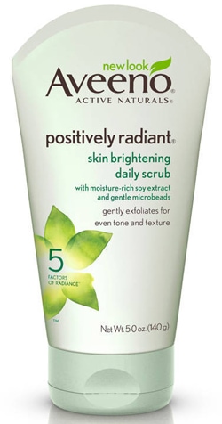 Aveeno Positively Radiant Skin Brightening Exfoliating Daily Facial Scrub | 40plusstyle.com