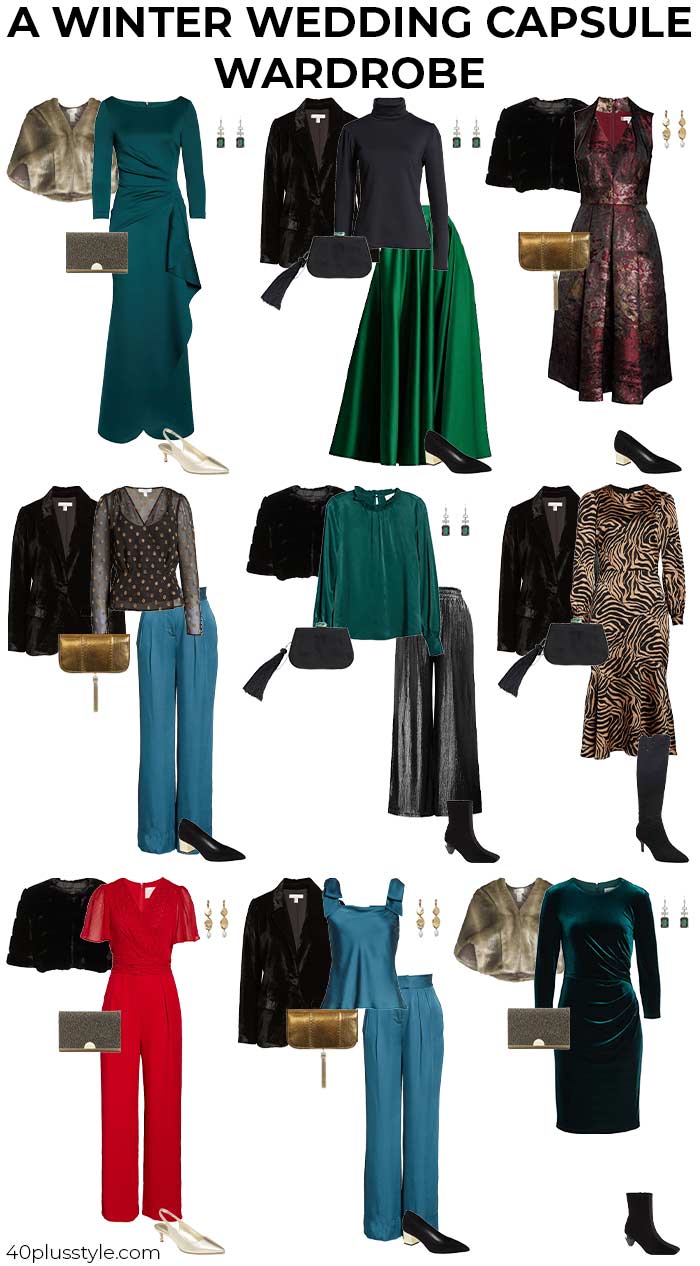 A winter wedding capsule wardrobe | 40plusstyle.com