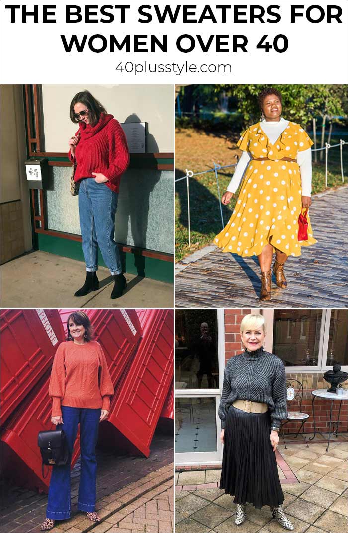 best sweaters for women over 40 - and 13 ways to wear them | 40plusstyle.com