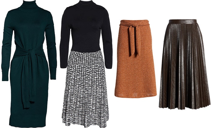 cold weather dresses and skirts | 40plusstyle.com