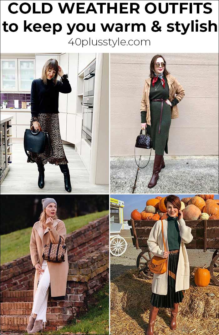 Cold weather outfits to keep you warm AND stylish | 40plusstyle.com