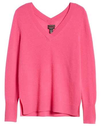 Halogen cashmere sweater | 40plusstyle.com