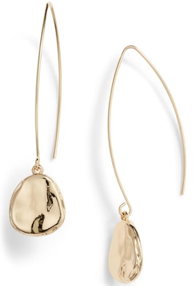 Halogen organic drop earrings | 40plusstyle.com