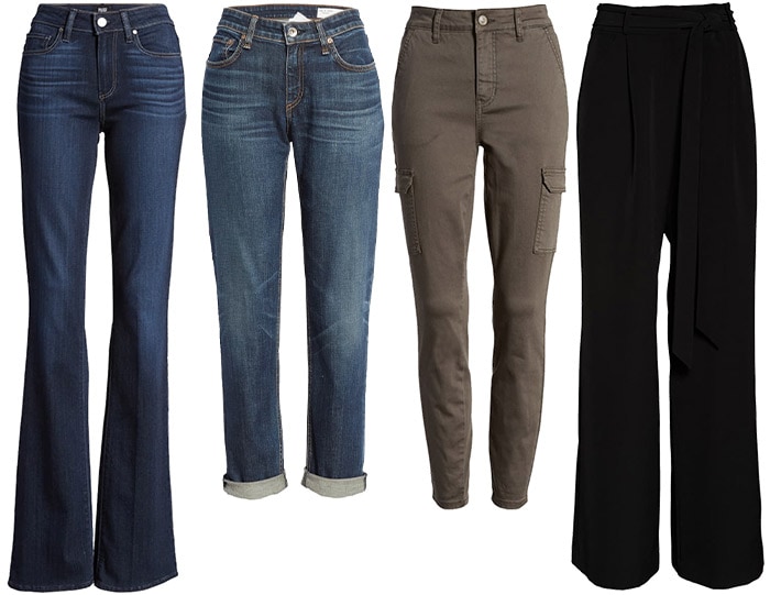 How to dress like Jennifer Aniston: Stylish khakis, pants, jeans and skinny pants | 40plusstyle.com