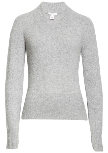 Lewit v-neck wool & cashmere blend sweater | 40plusstyle.com