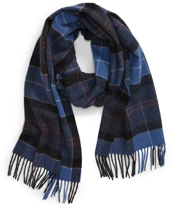 Nordstrom Men’s Shop plaid cashmere scarf | 40plusstyle.com