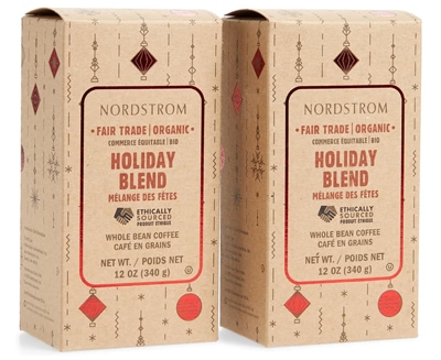 Nordstrom Holiday Blend organic whole blend coffee | 40plusstyle.com