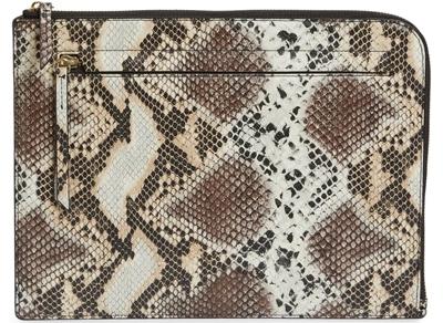 Nordstrom zip top leather pouch | 40plusstyle.com