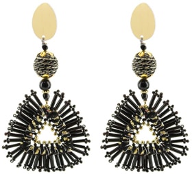 Panacea beaded triangle earrings | 40plusstyle.com