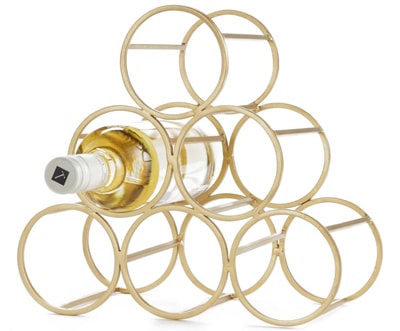 Christmas gift ideas for the home: Nordstrom at Home wine rack | 40plusstyle.com