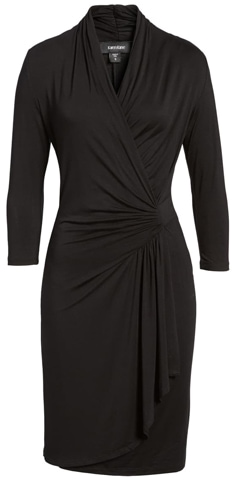 Karen Kane Cascade Faux Wrap Dress | 40plusstyle.com