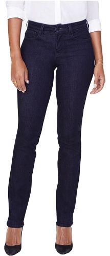 NYDJ straight jeans | 40plusstyle.com