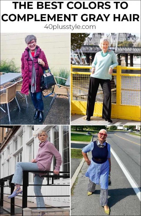 best colors to complement gray hair - based on your original hair color