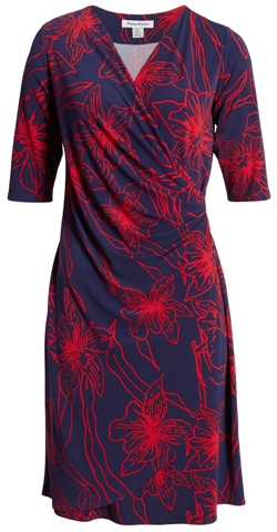 Tommy Bahama wrap dress | 40plusstyle.com