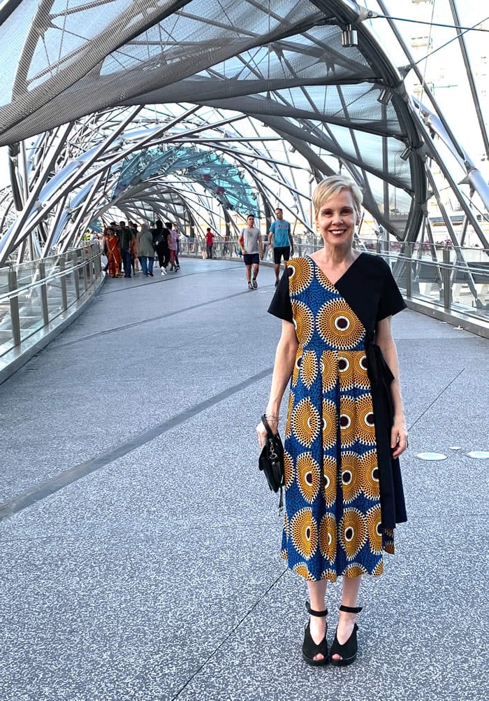 At the Millenium bridge in Singapore at the start of the new year - my best year ever!