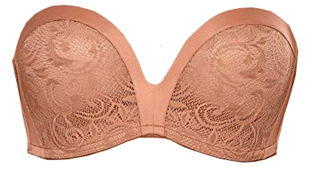 DELIMIRA Lined Lift Lace Strapless Bra | 40plusstyle.com