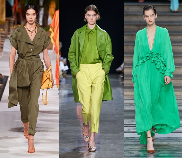 Designer green outfits - Spring 2020 | 40plusstyle.com