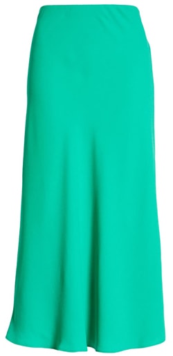 Halogen bias cut a-line midi skirt | 40plusstyle.com