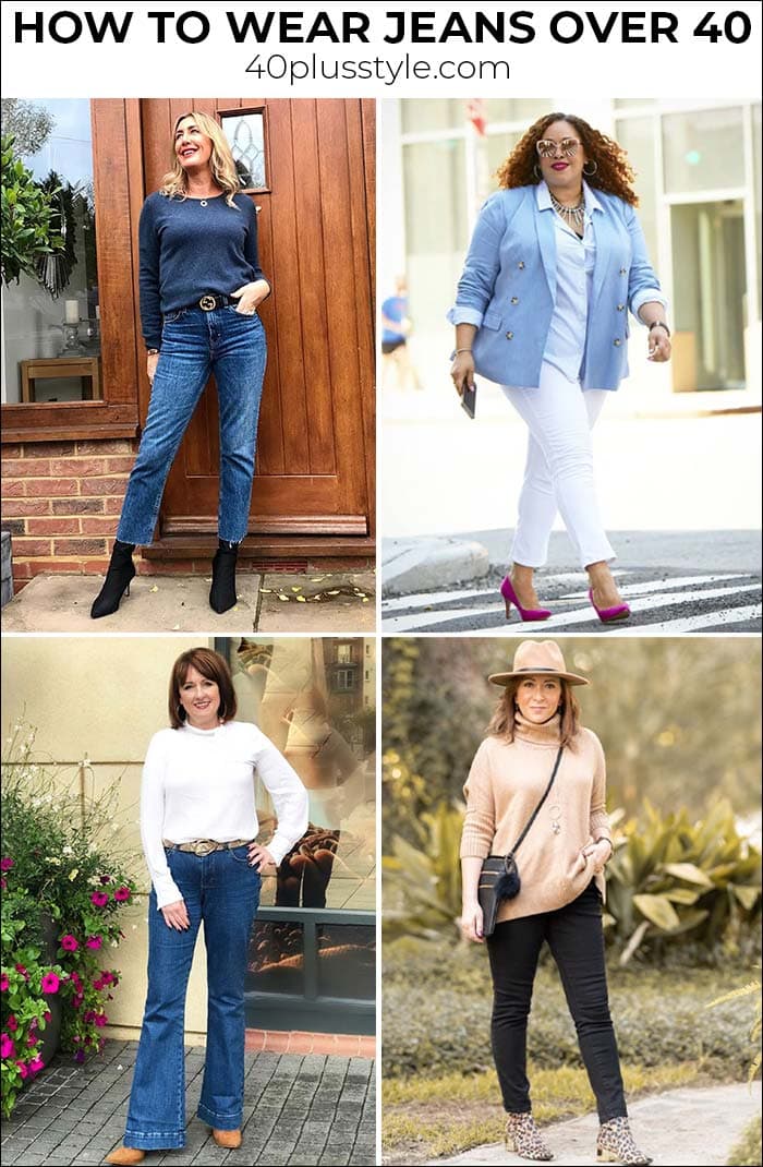 How to wear jeans over 40 | 40plusstyle.com