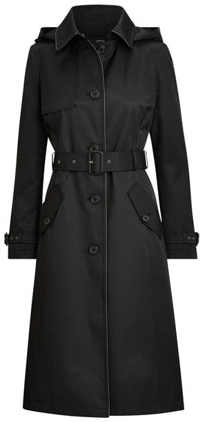 Lauren Ralph Lauren Hooded Trench Coat | 40plusstyle.com