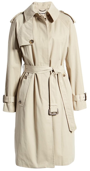 London Fog Heritage Water Repellent Trench Coat | 40plusstyle.com