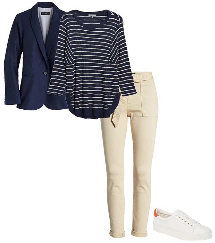 a class outfit featuring beige | 40plusstyle.com