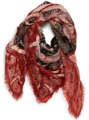 Treasure & Bond print wool scarf | 40plusstyle.com