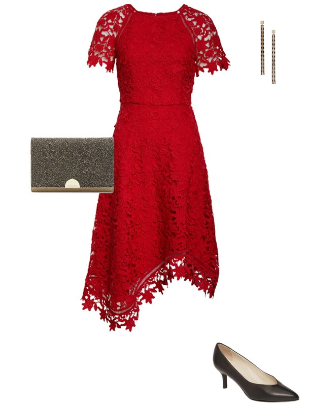 What to wear for Valentine's day - an asymmetrical dress for your date night | 40plusstyle.com